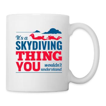 Skydiving Parachute Skydive Skydiver Parachuting - Mug - white - Right