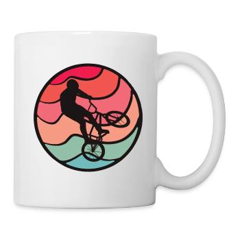 BMX Rider Tricks Cyclist Bike BMX - Mug - white - Right