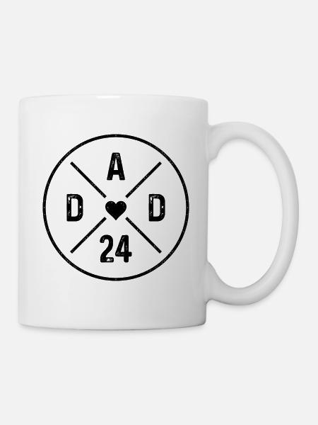 Dad 24 Vater Nachwuchs Baby Ankündigung Papa 2024 - Tasse - Weiß