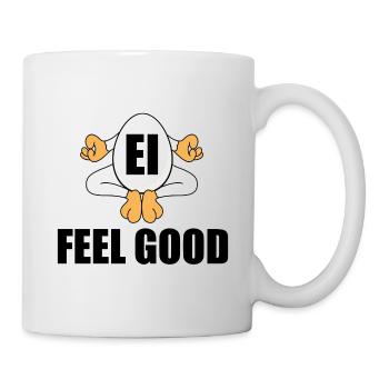 EI FEEL GOOD - YOGA - PILATES - OSTEREI - FUN - Tasse - Weiß - Rechts