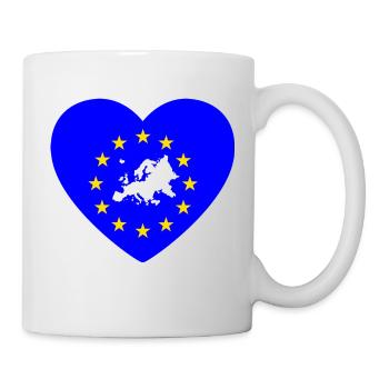 Europe Love Heart - Mug - white - Right