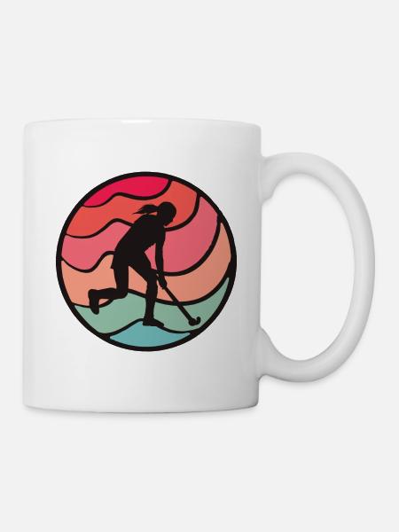 Feldhockey Spielerin Rasenhockey Frauen Hockey - Tasse - Weiß