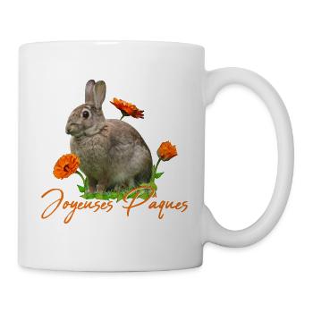 Joyeuses Paques Frohe Ostern - Tasse - Weiß - Rechts