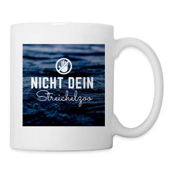 Nicht Dein Streichelzoo maritim - Tasse - Weiß - Rechts