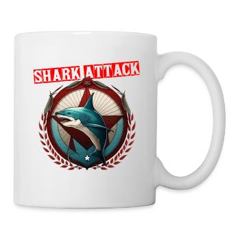 Shark Shark Attack Gift - Mug - white - Right