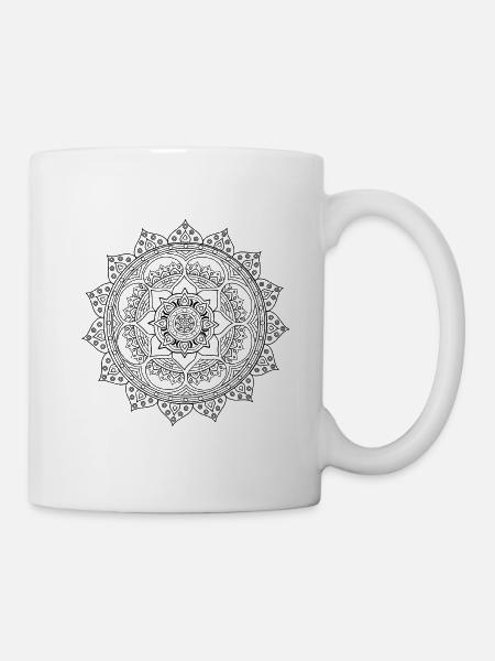 Große Lotus Blume - Tasse - Weiß