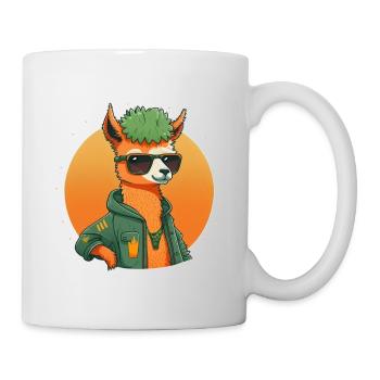 Cool Lama 1 - Tasse - Weiß - Rechts