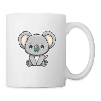 Cute baby koala sad koala bear cries - Mug - white - Right