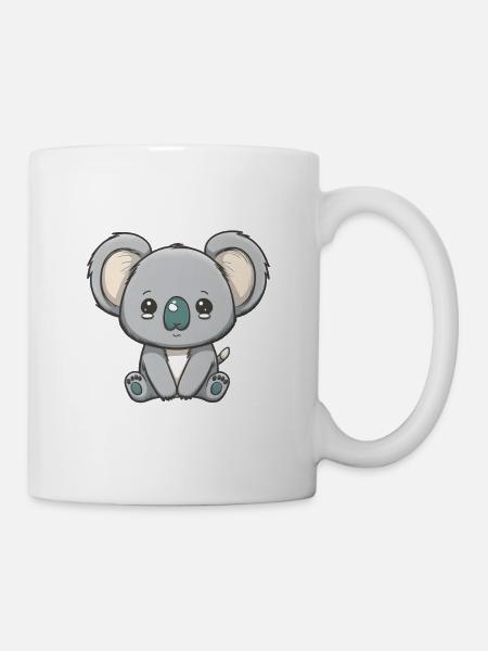 Süßer baby koala trauriger Koalabär weint - Tasse - Weiß