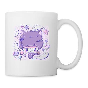 Mignon chat zombie chaton - Mug blanc - blanc - Droite