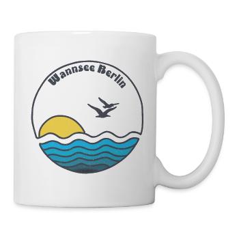 Retro Vintage Waldbad Wannsee Outfit See Baden - Tasse - Weiß - Rechts