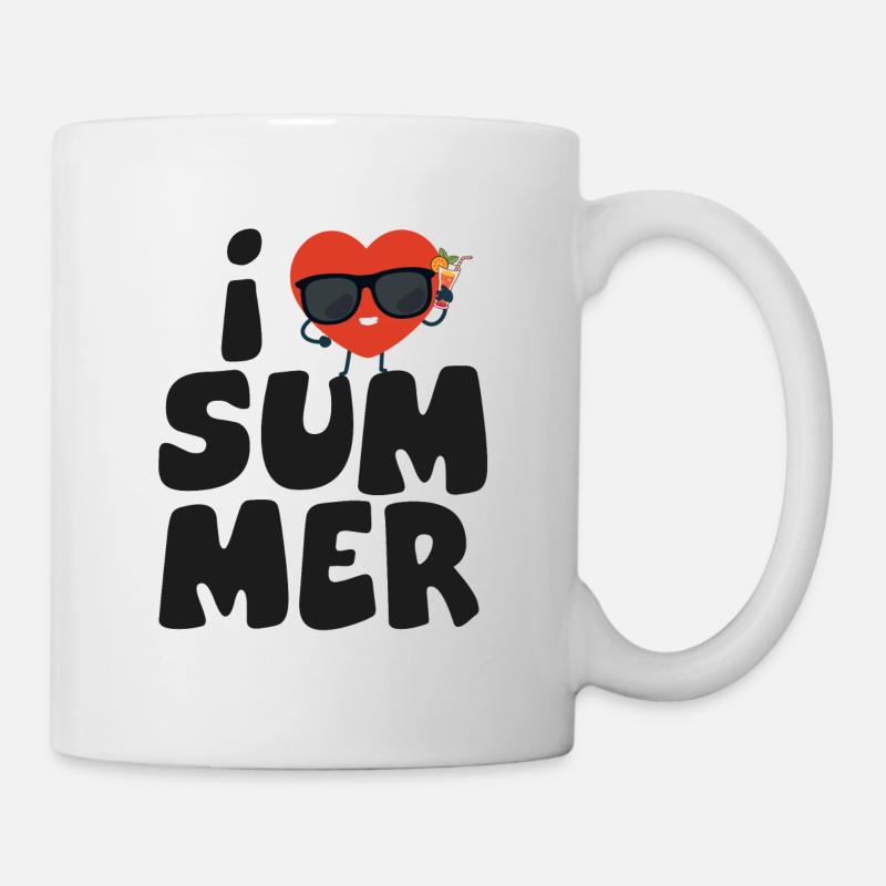 Liebe Sommer2 - Tasse - Weiß