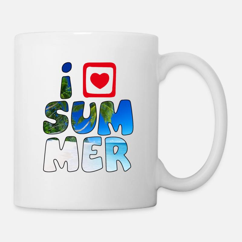 Liebe Sommer1 - Tasse - Weiß
