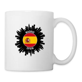 Madrid Skyline Espagne Flag Souvenir de voyage - Mug blanc - blanc - Droite