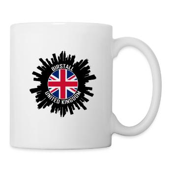 Birstall Skyline UK Flagge Reisesouvenir - Tasse - Weiß - Rechts