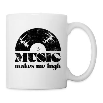 Music DJ Vinyl Retro Gift - Mug - white - Right