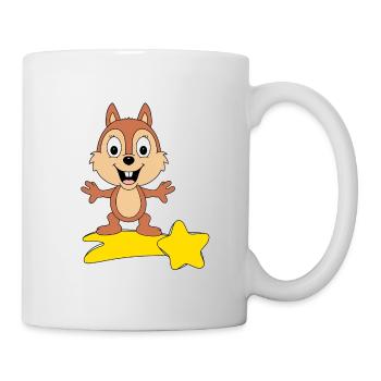 STERNSCHNUPPE - EICHHÖRNCHEN - TIER - KIND - BABY - Tasse - Weiß - Rechts