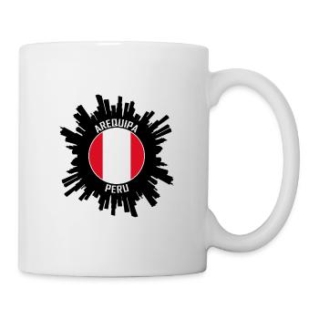 Arequipa Skyline Peru Flagge Reise Souvenir - Tasse - Weiß - Rechts
