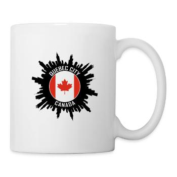 Souvenir de voyage de Québec Skyline Canada Flag - Mug blanc - blanc - Droite