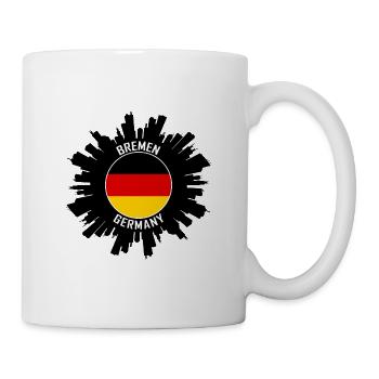 Bremen Skyline Allemagne Flag Souvenir de voyage - Mug blanc - blanc - Droite