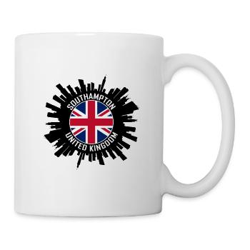 Southampton Skyline Uk Flag Travel Souvenir - Mug - white - Right