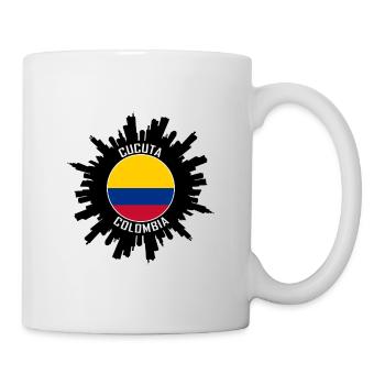 Cucuta Skyline Kolumbien Flagge Reise Souvenir - Tasse - Weiß - Rechts