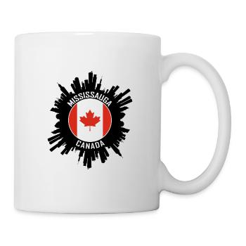 Mississauga Skyline Kanada Flagge Reisesouvenir - Tasse - Weiß - Rechts