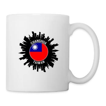 Changhua Skyline Taiwan Flag Souvenir de voyage - Mug blanc - blanc - Droite