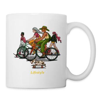 Family day Enjoy lifestyle skate - Tasse - Weiß - Rechts