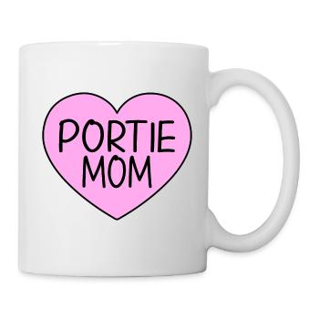 Portuguese Water Dog Portie PWD Mom Mama Frauchen - Tasse - Weiß - Rechts