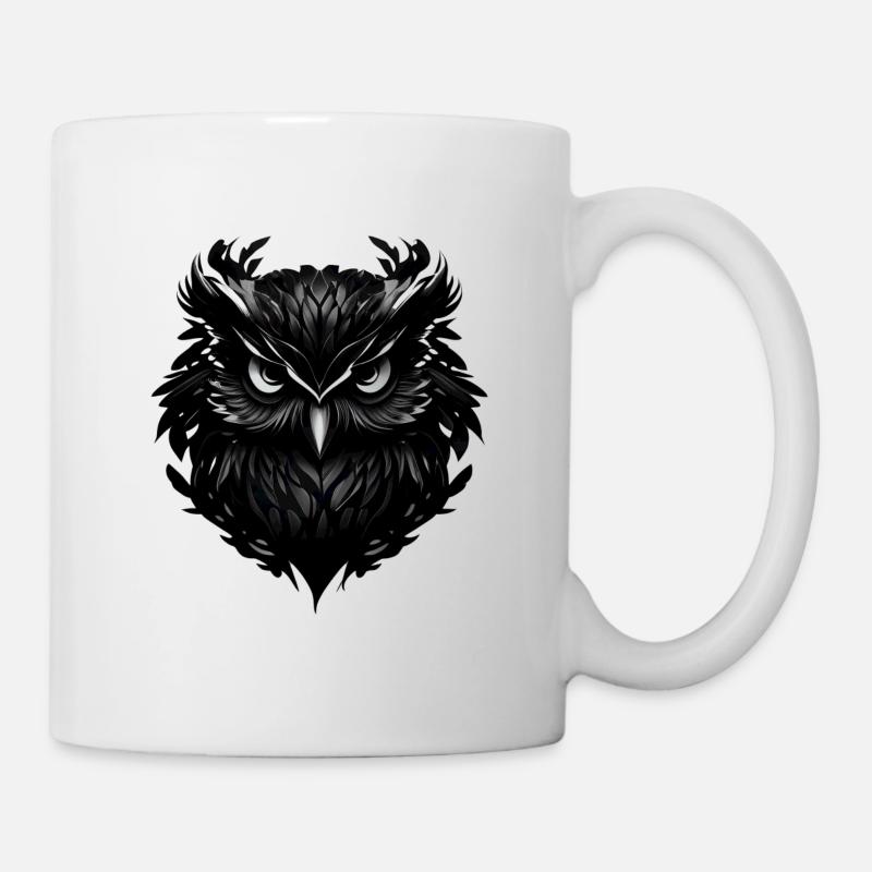 Hibou - Mug blanc - blanc