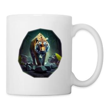 Tigre dans la jungle - Mug blanc - blanc - Droite