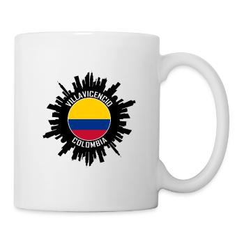 Villavicencio Skyline Colombie Flag Voyage Souveni - Mug blanc - blanc - Droite