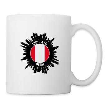 Chiclayo Skyline Peru Flagge Reise Souvenir - Tasse - Weiß - Rechts