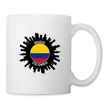 Ibague Skyline Colombie Flag Souvenir de voyage - Mug blanc - blanc - Droite