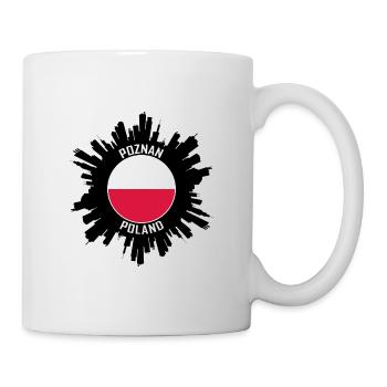 Poznan Skyline Poland Flag Travel Souvenir - Mug - white - Right