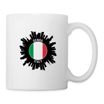 Genoa Skyline Italie Flag Souvenir de voyage - Mug blanc - blanc - Droite