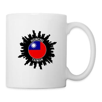 Hsinchu Skyline Taiwan Flag Souvenir de voyage - Mug blanc - blanc - Droite