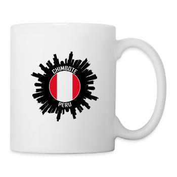 Chimbote Skyline Peru Flagge Reise Souvenir - Tasse - Weiß - Rechts