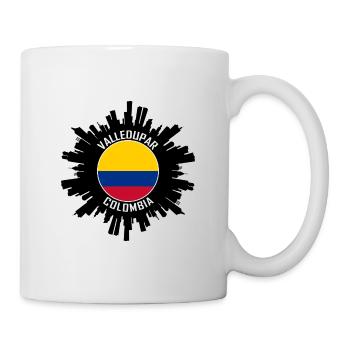 Valledupar Skyline Colombie Flag Souvenir de voyage - Mug blanc - blanc - Droite