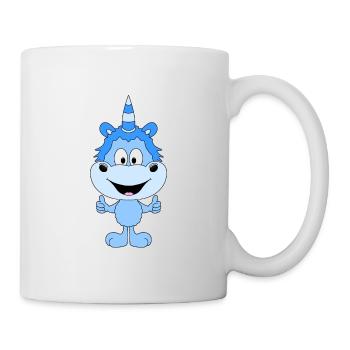 EINHORN - SUPER - GUT - KIND - BABY - TIERISCH - Tasse - Weiß - Rechts