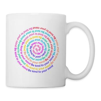 Be kind to your mind - Mug - white - Right