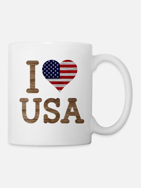 I love usa - Mug blanc - blanc