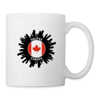 Halifax Skyline Kanada Flagge Reise Souvenir - Tasse - Weiß - Rechts