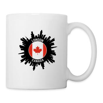 Souvenir de voyage London Skyline Canada Flag - Mug blanc - blanc - Droite