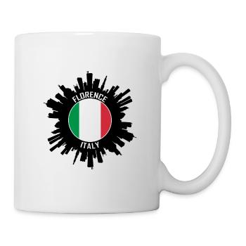 Florence Skyline Italie Flag Souvenir de voyage - Mug blanc - blanc - Droite