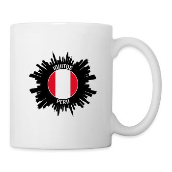 Iquitos Skyline Peru Flagge Reise Souvenir - Tasse - Weiß - Rechts