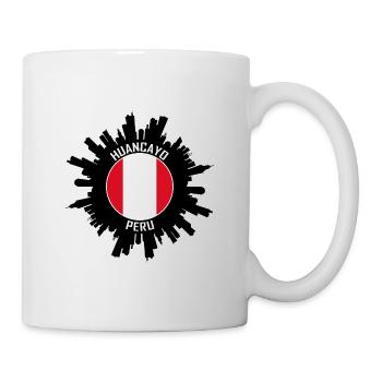 Huancayo Skyline Peru Flagge Reise Souvenir - Tasse - Weiß - Rechts
