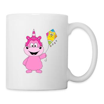 EINHORN - DRACHE - DRACHENSTEIGEN - WIND - FUN - Tasse - Weiß - Rechts