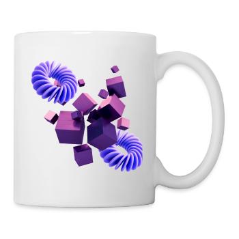 3D Gaming Design in lila - Tasse - Weiß - Rechts